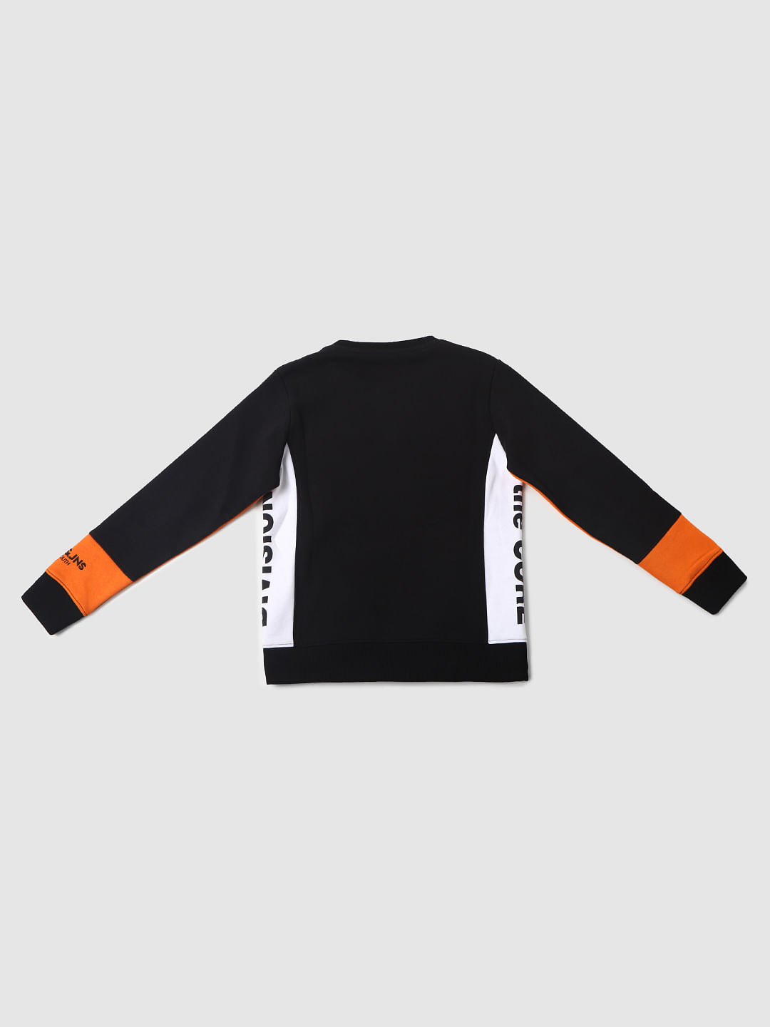 Boys Blue Colourblocked Sweatshirt