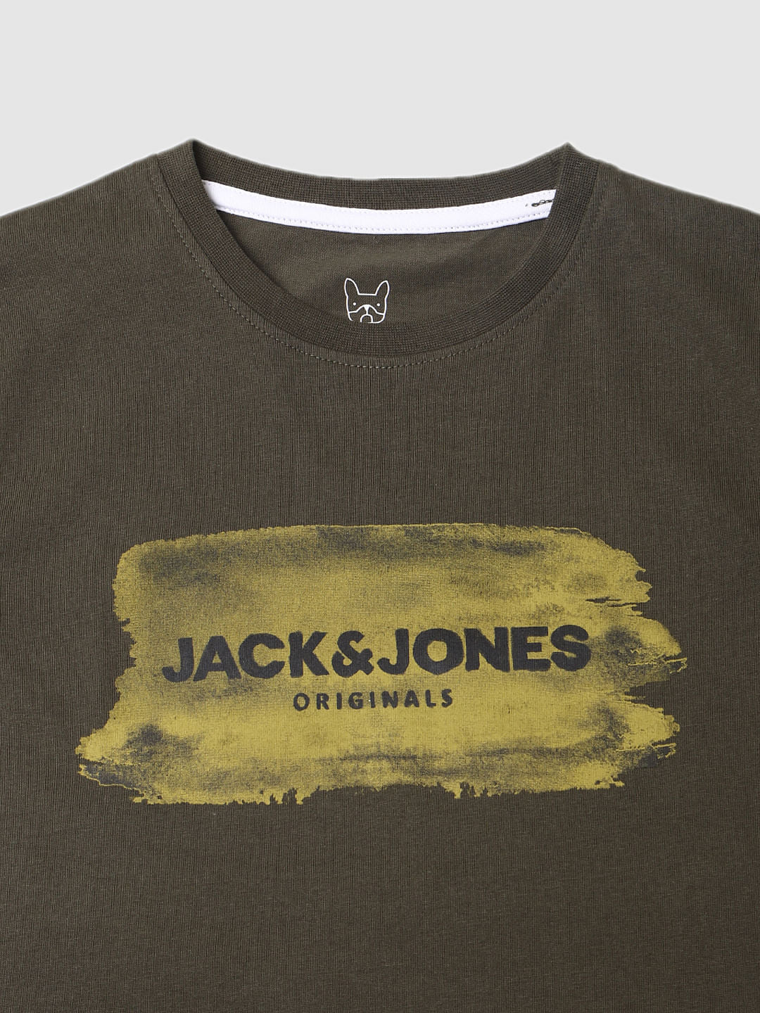 Green Logo Print Crew Neck T-shirt
