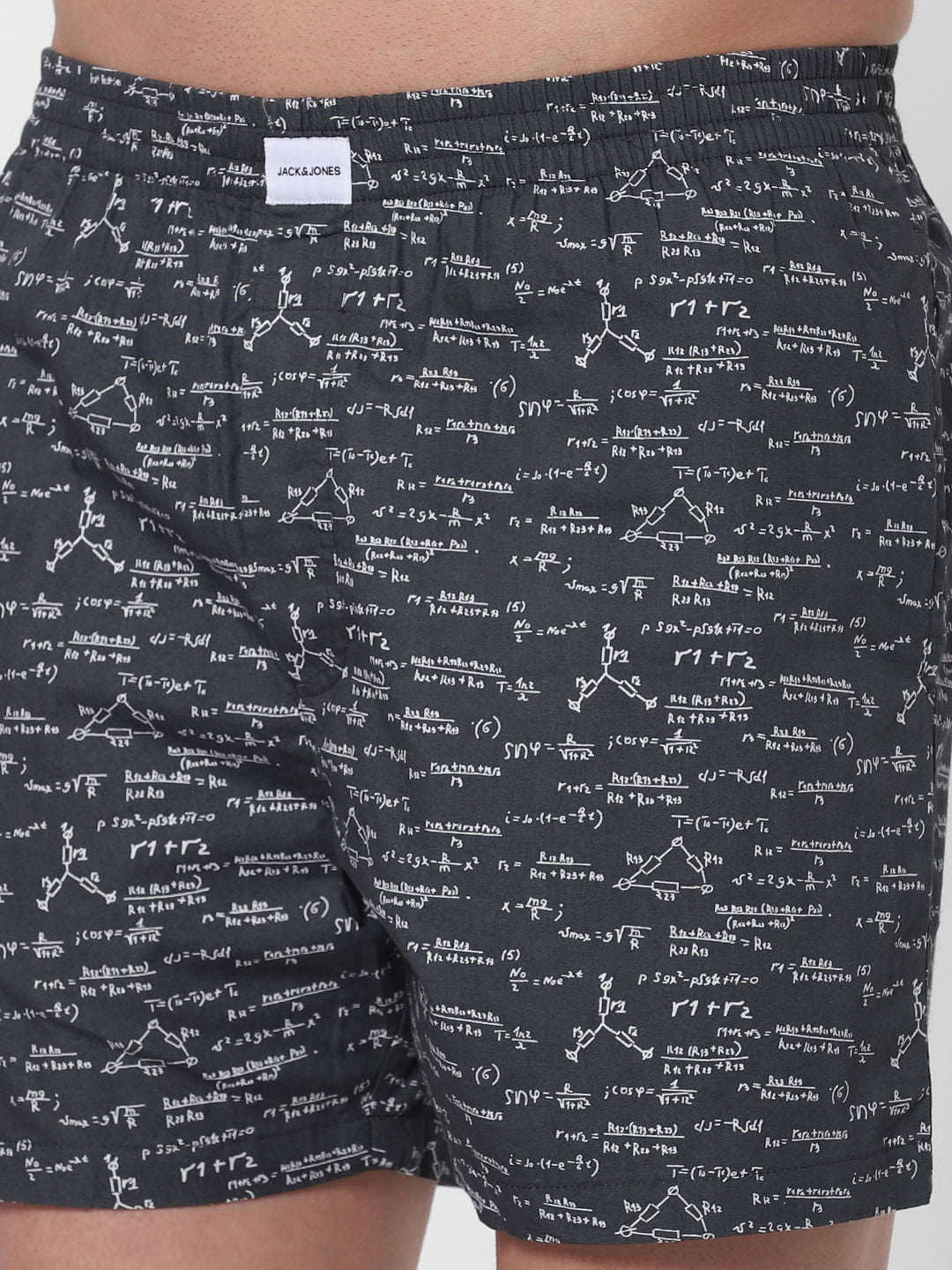 Black Algebra Print Boxers