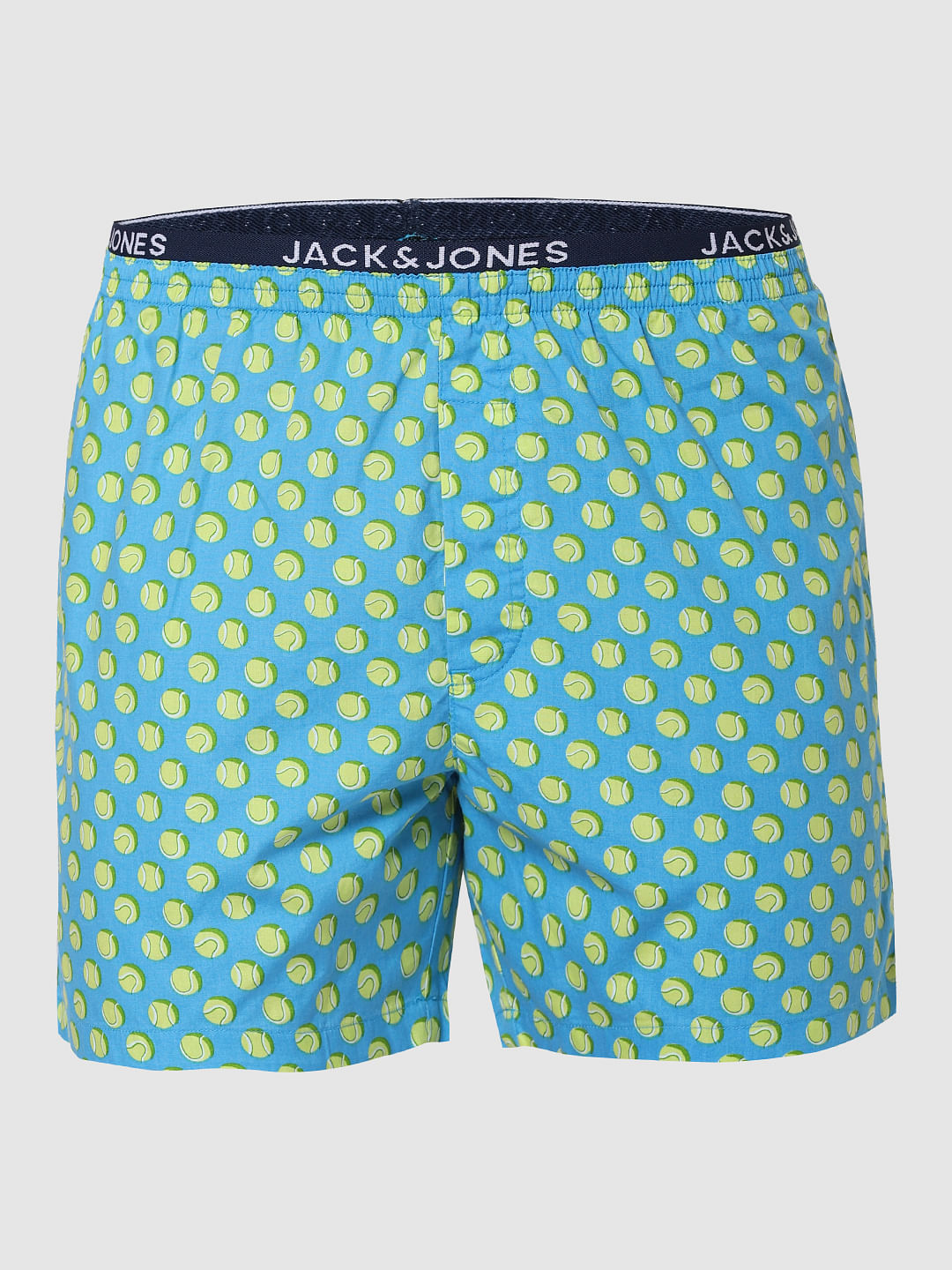 Light Blue Tennis Ball Print Boxers