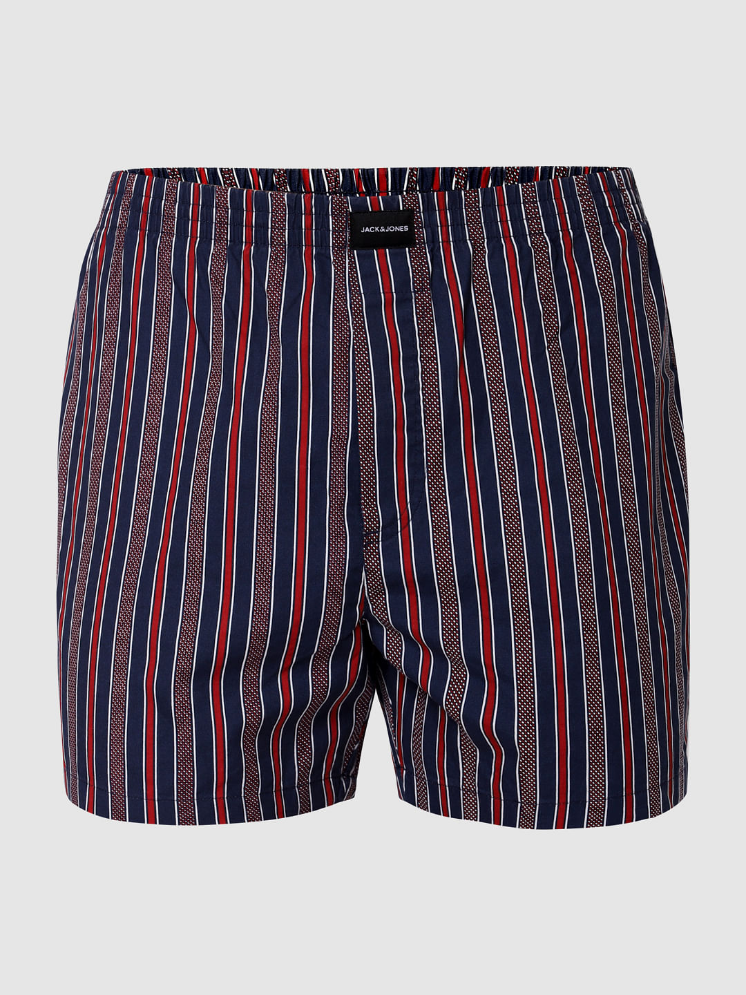 Navy Blue Striped Boxers