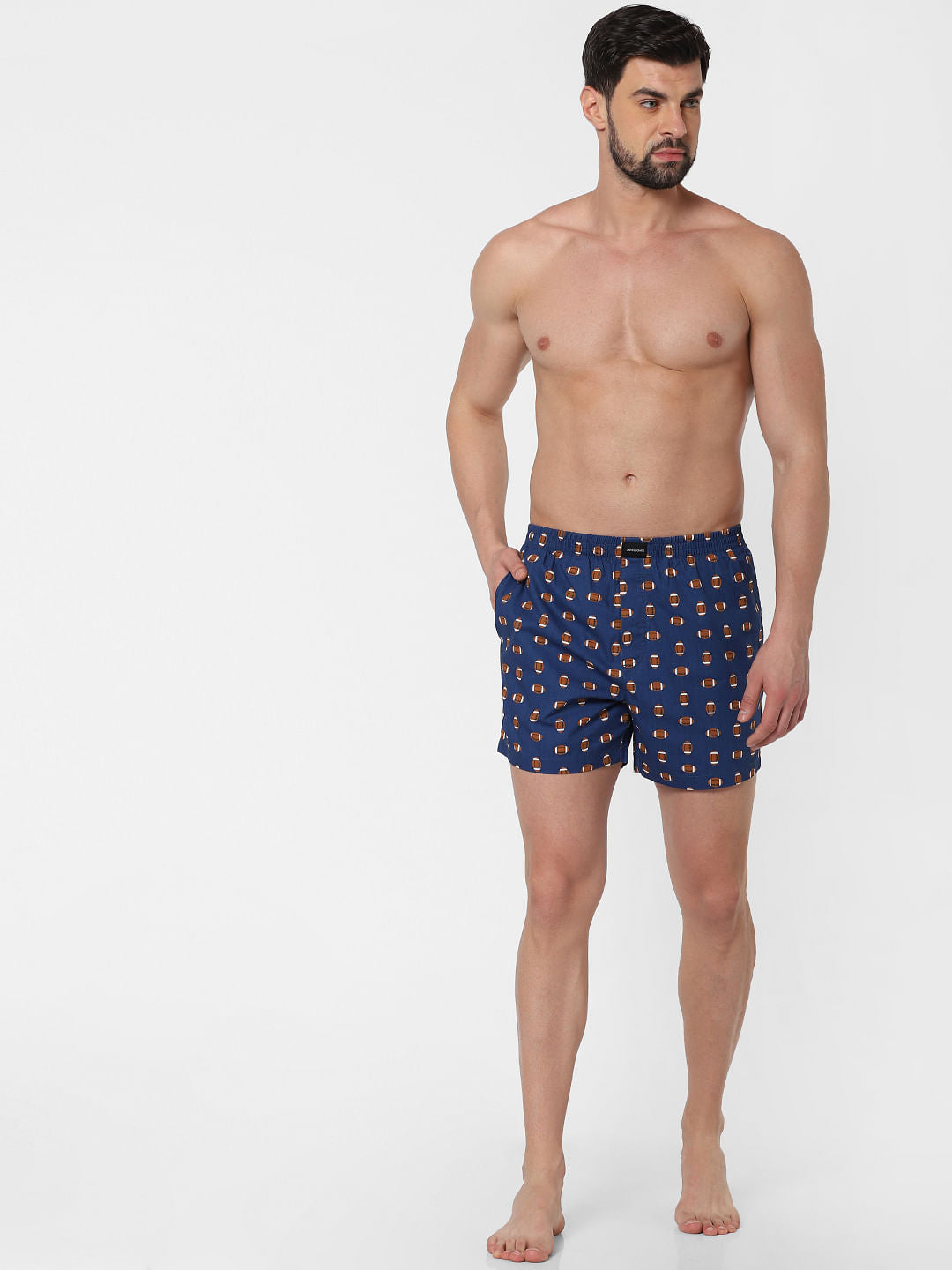 Blue Printed Boxers