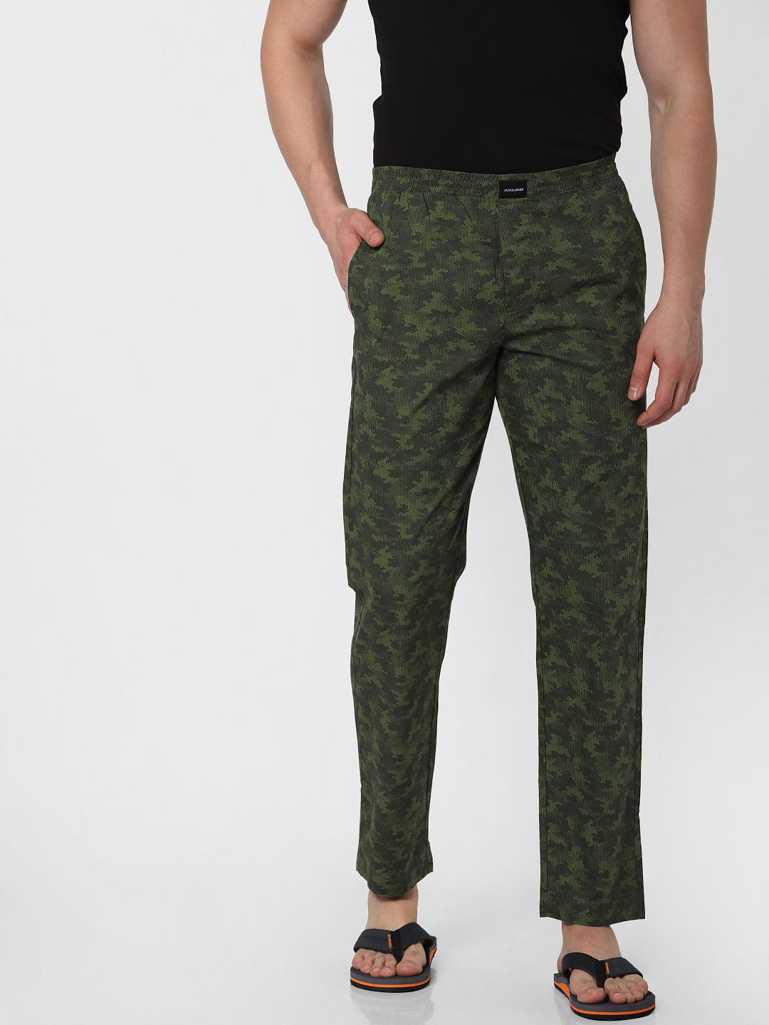 Green Camo Print Pyjama