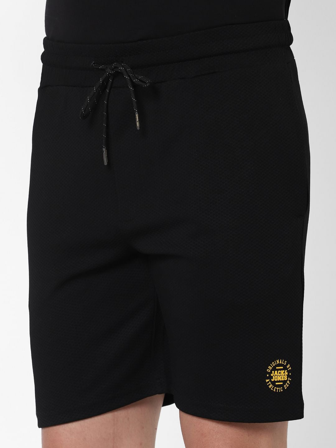 Black Logo Print Sweatshorts