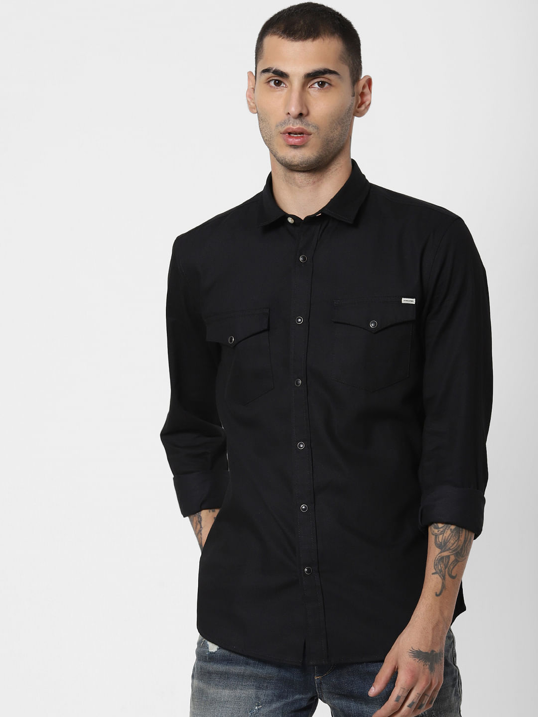Black Full Sleeves Shirt
