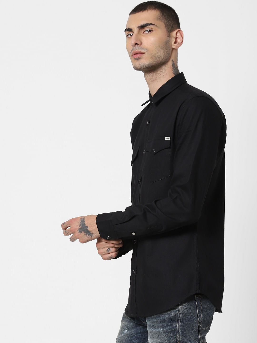 Black Full Sleeves Shirt
