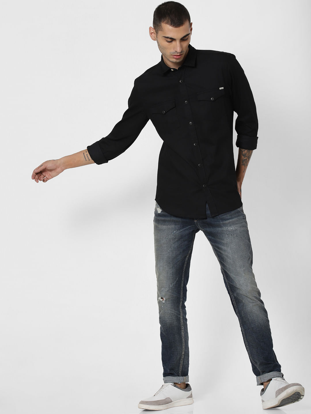 Black Full Sleeves Shirt