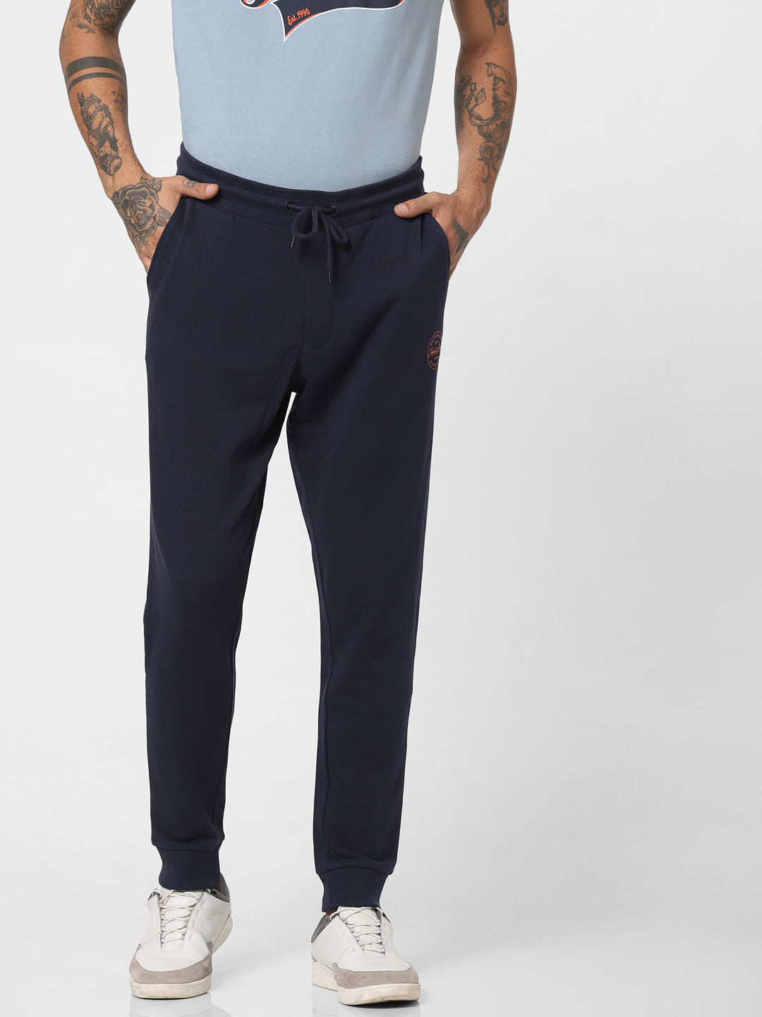 Navy Blue Drawstring Sweatpants