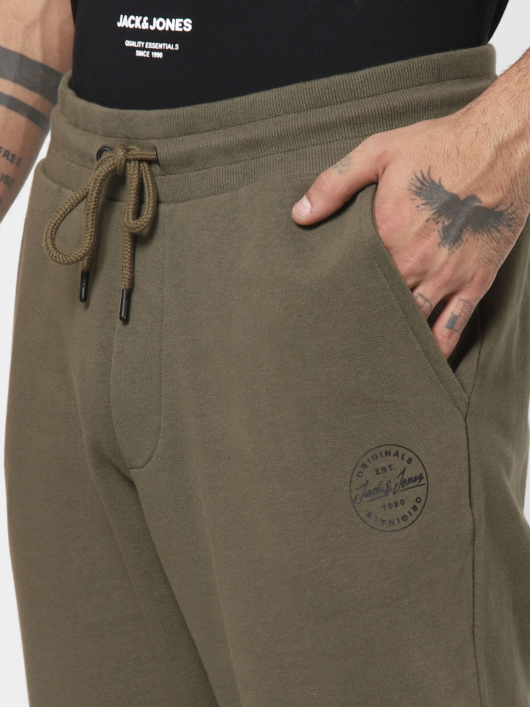 Green Drawstring Sweatpants