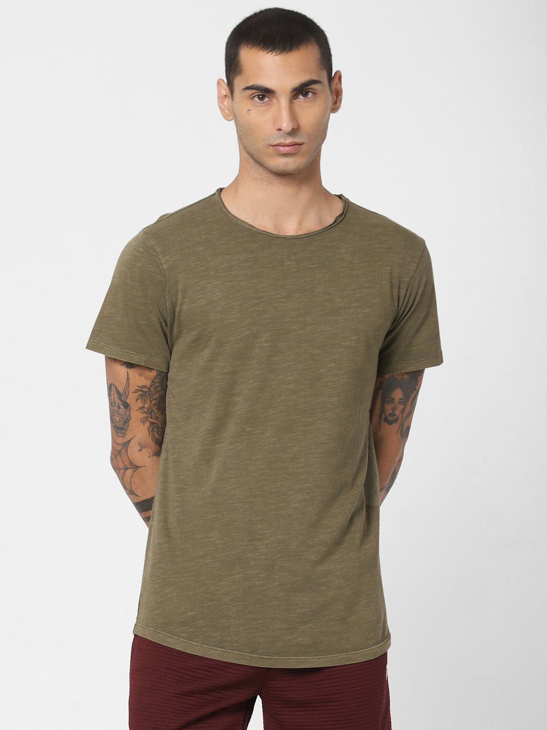 Green Crew Neck T-shirt