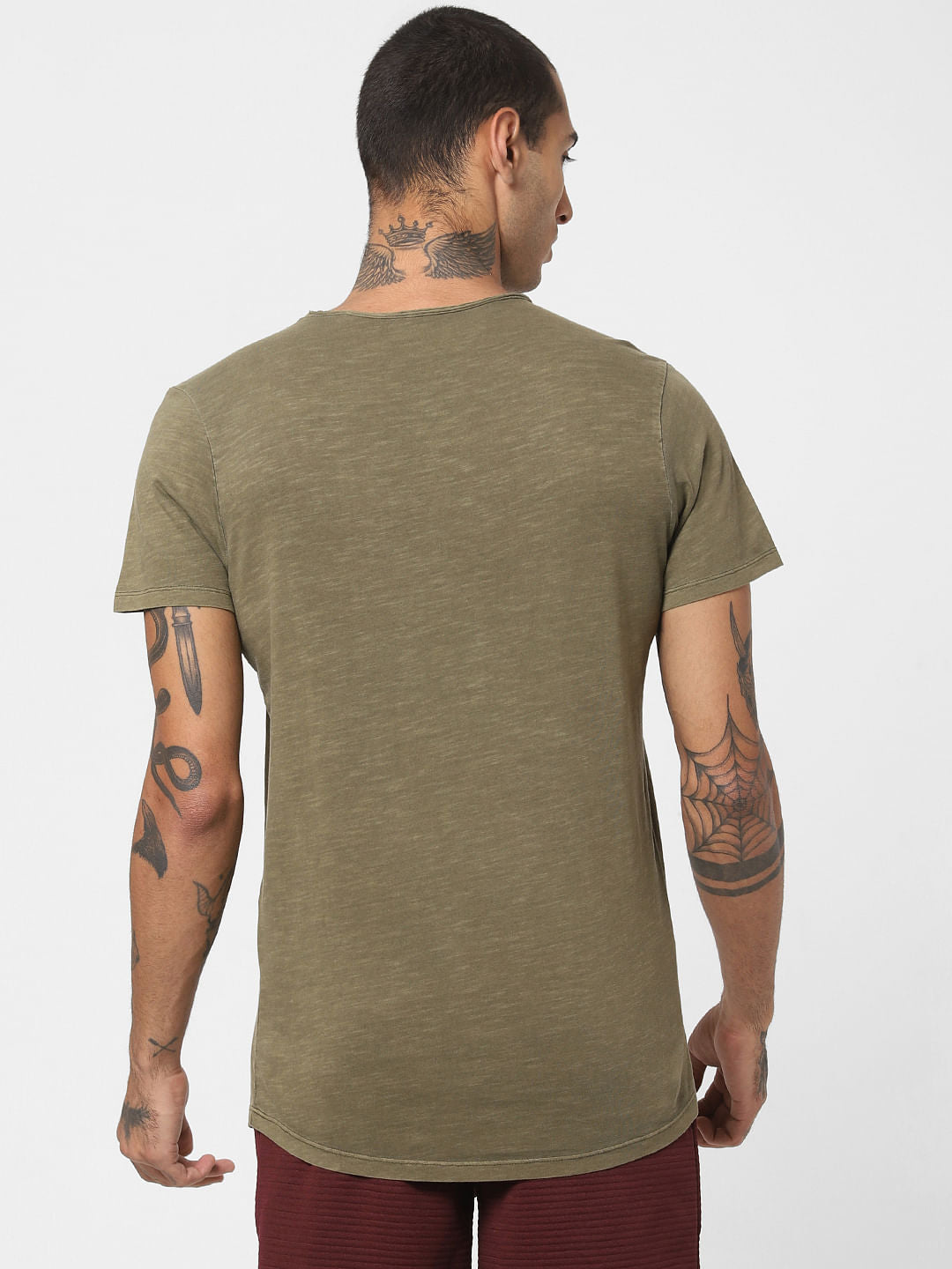 Green Crew Neck T-shirt