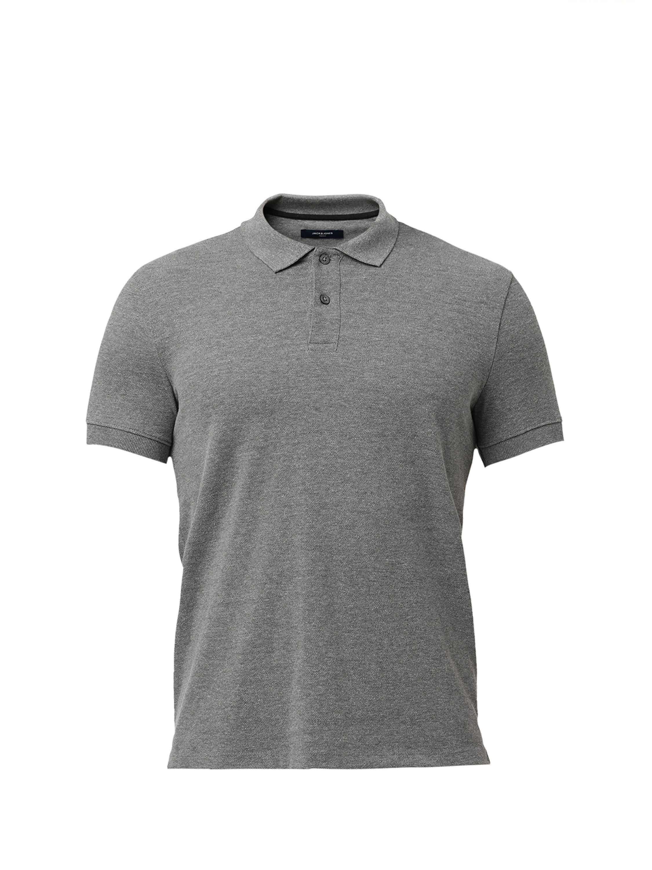Charcoal Grey Cotton Polo