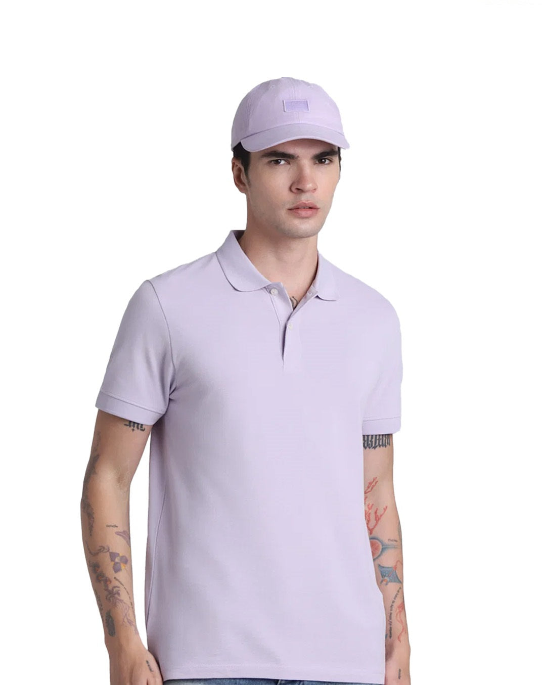 Lavender Cotton Polo