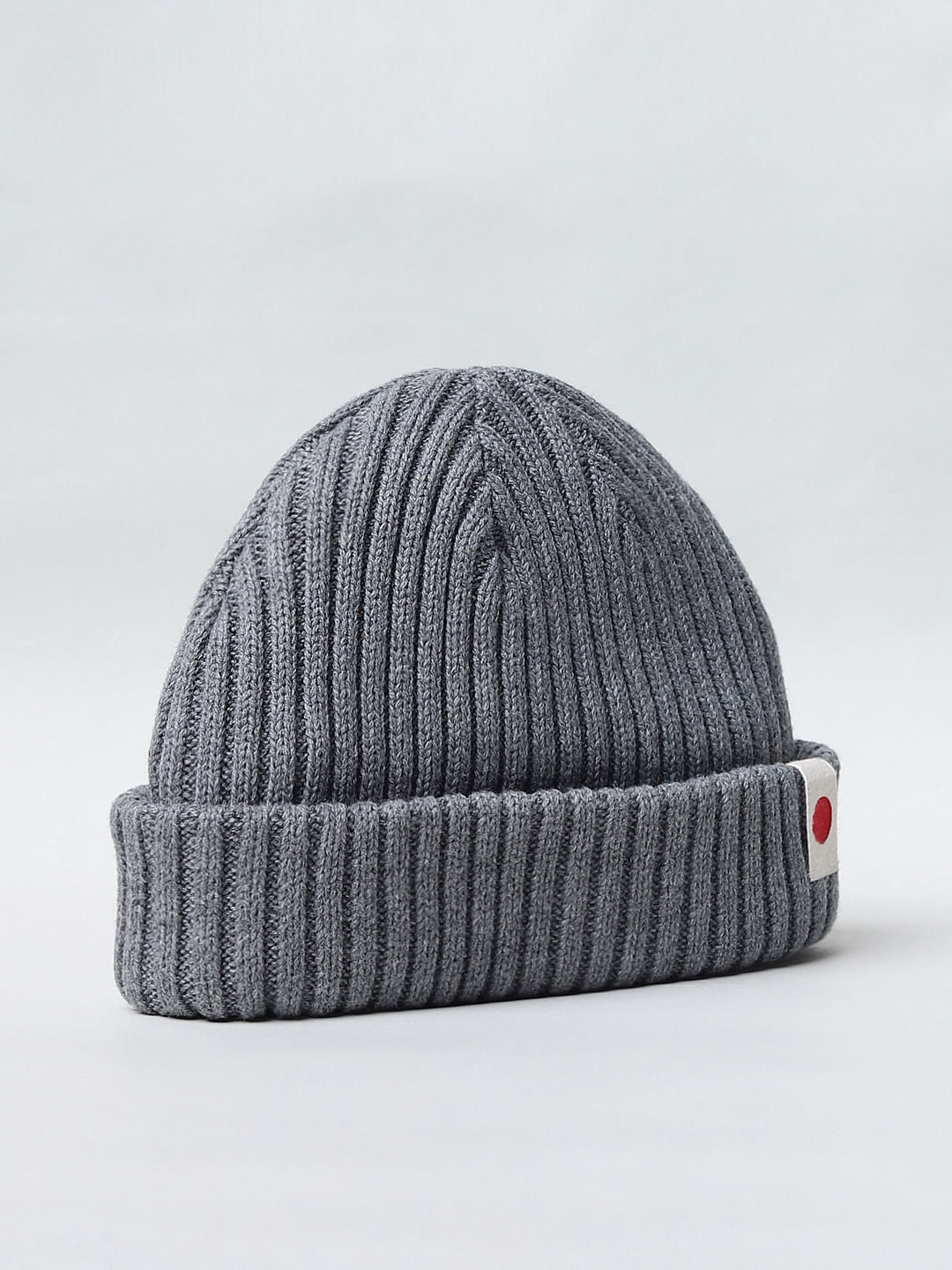 Grey Ribbed Beanie