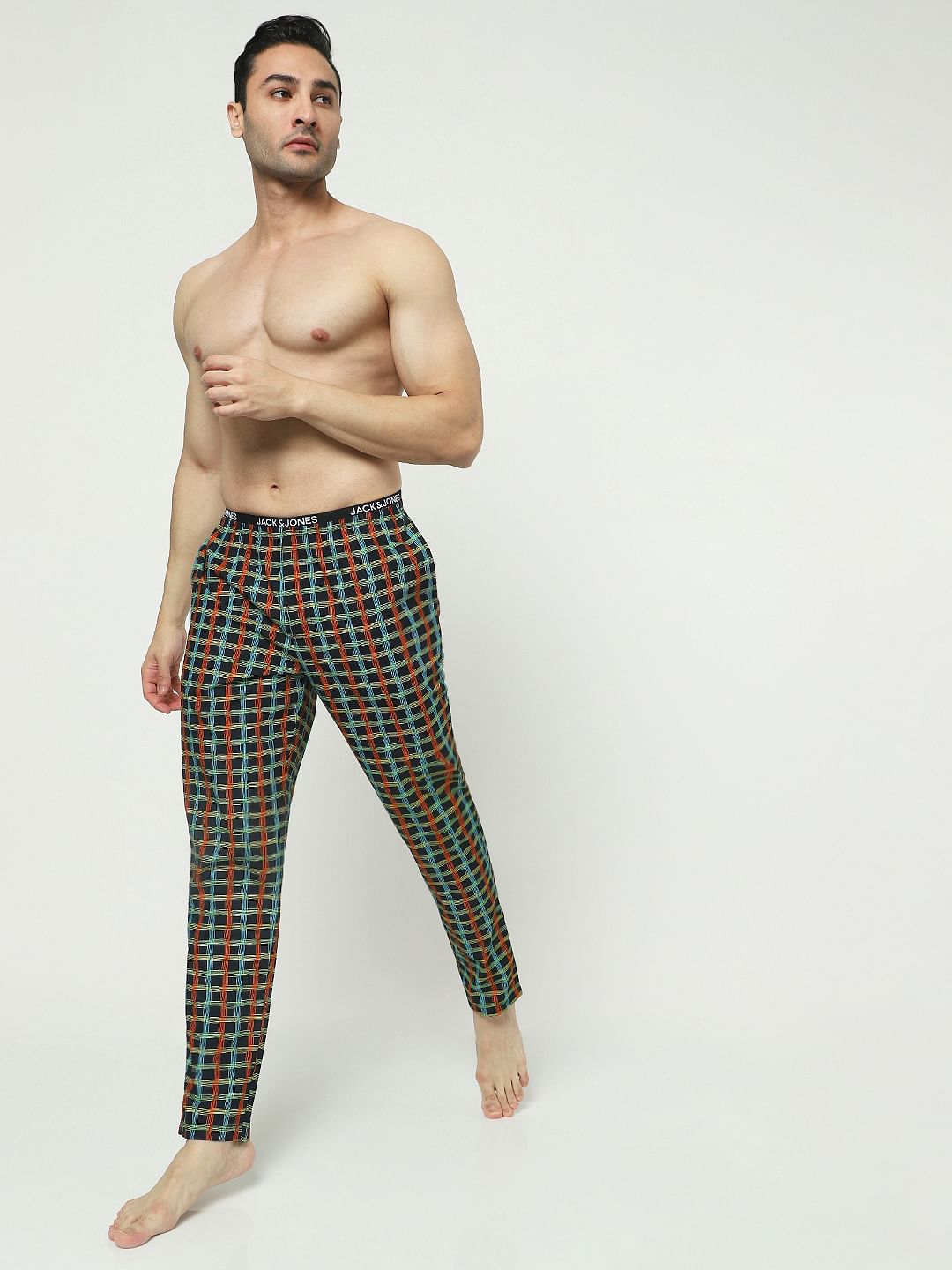 Black Printed Pyjamas