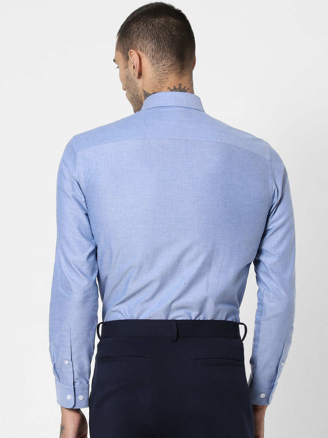 Blue Formal Full Sleeves Shirt