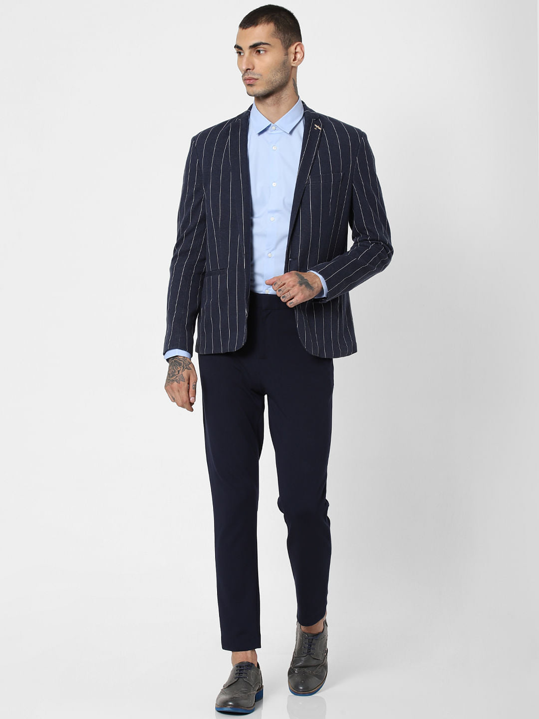 Light Blue Full Sleeves Shirt