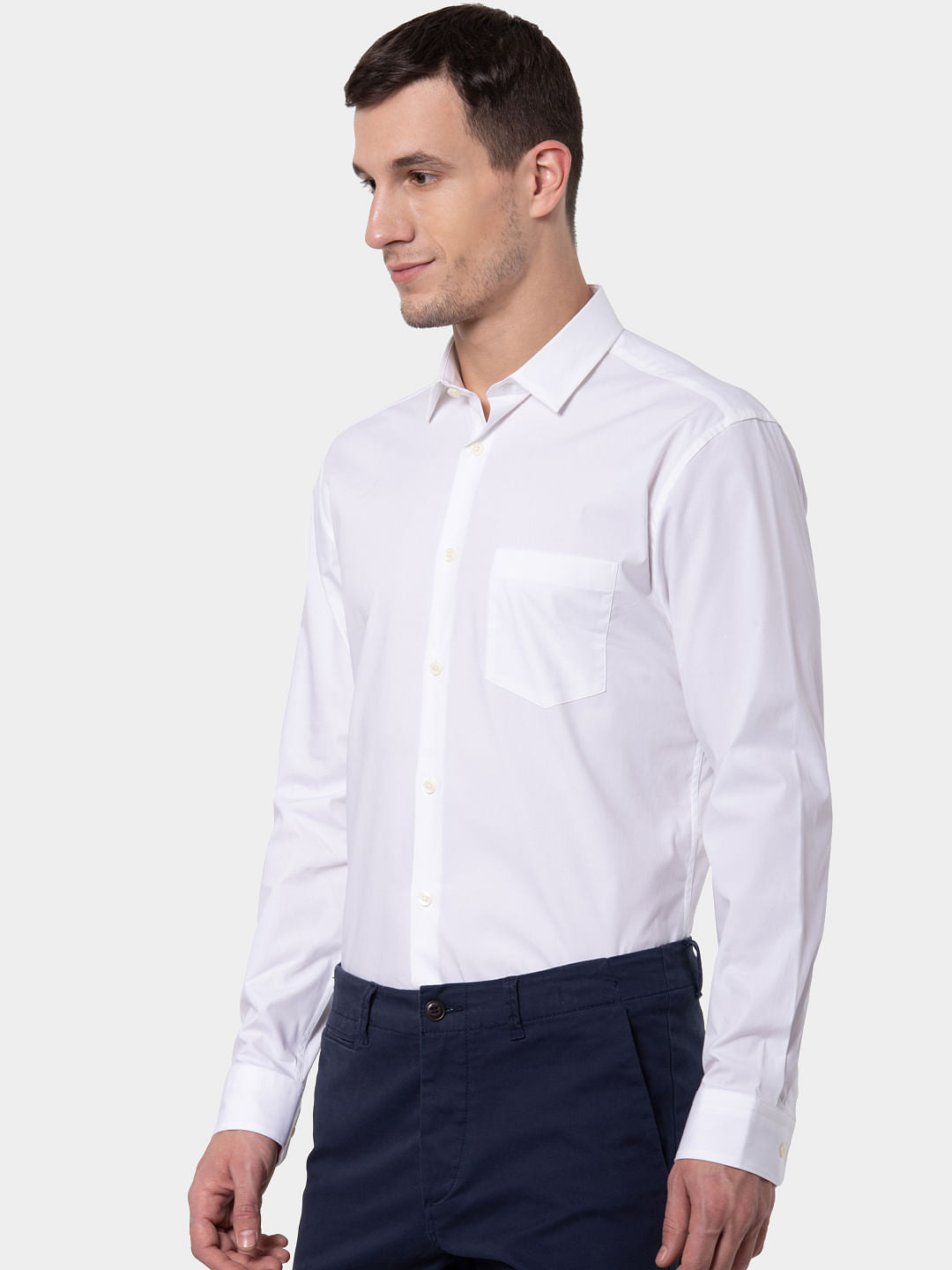 White Full Sleeves Shirt