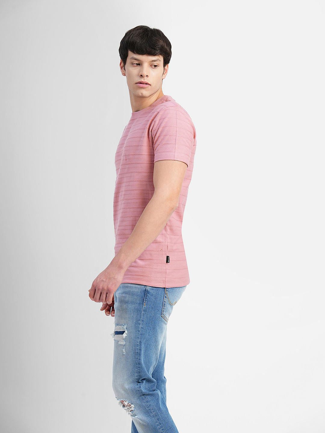 Pink Crew Neck T-shirt