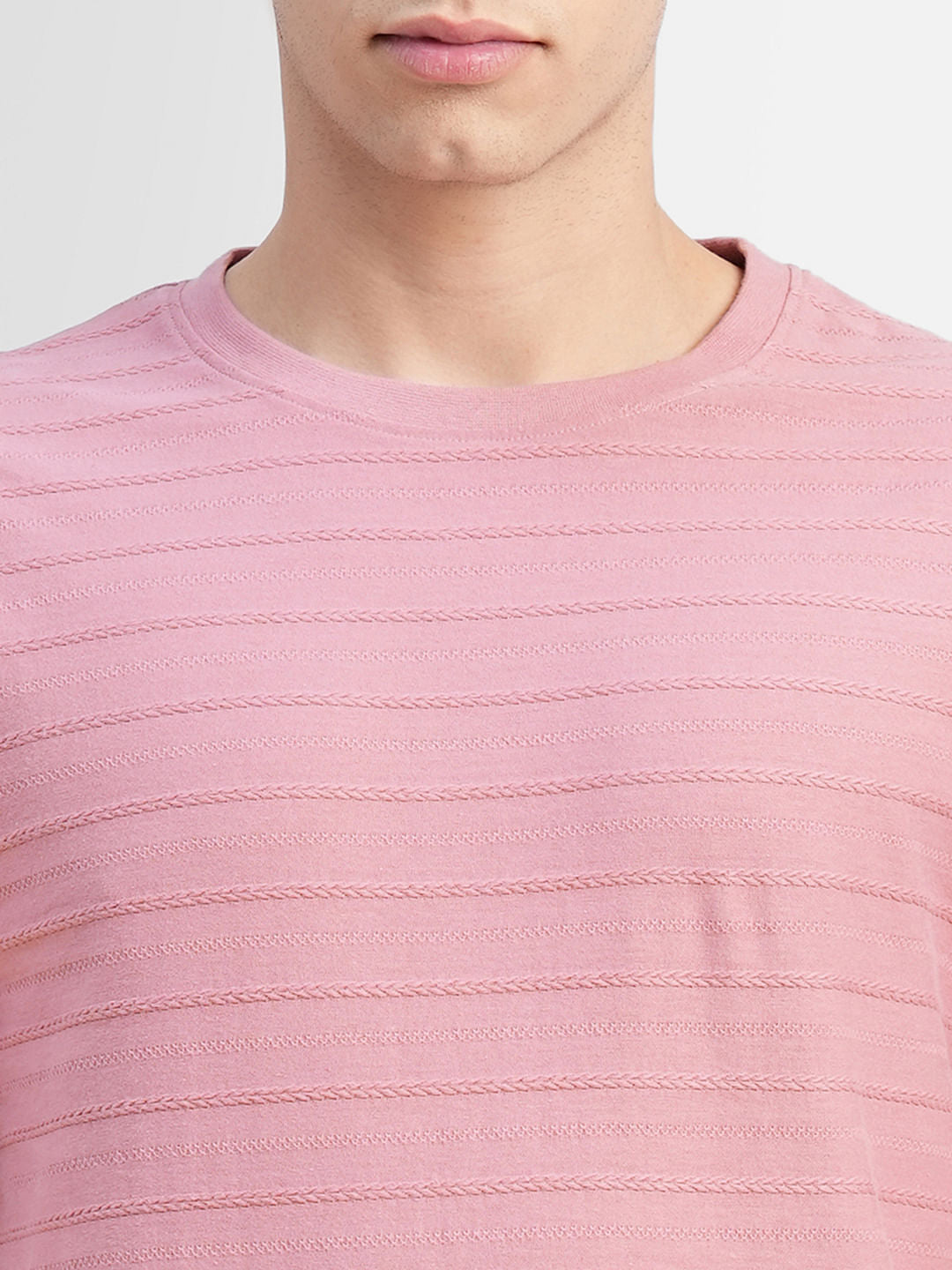 Pink Crew Neck T-shirt