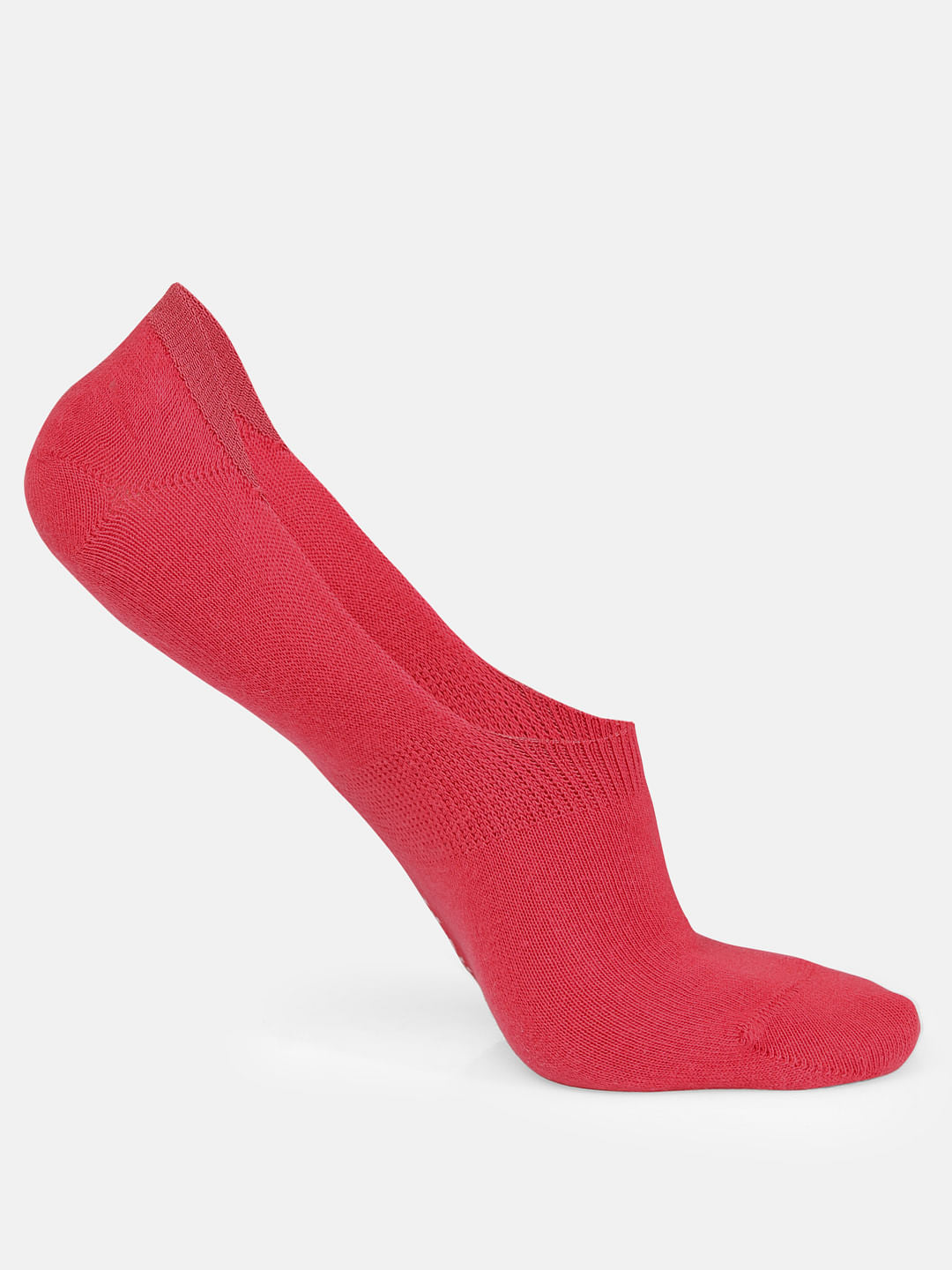 Pack of Three No Show Socks - Green, Red & Blue