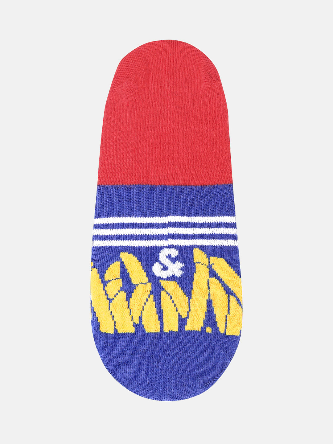 Pack of Two Colourblocked No Show Socks