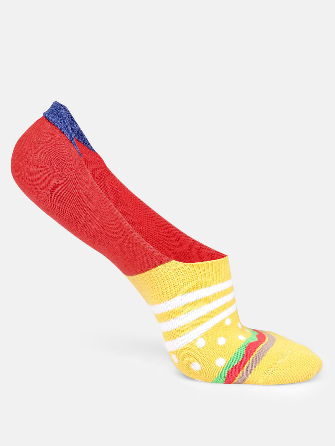 Pack of Two Colourblocked No Show Socks