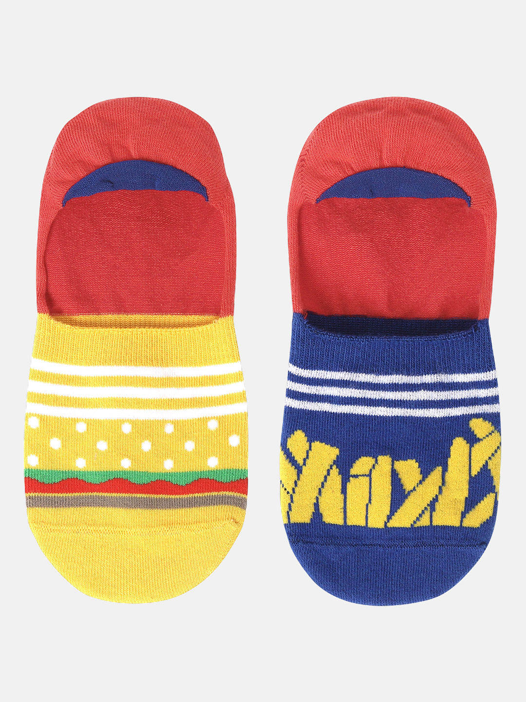 Pack of Two Colourblocked No Show Socks