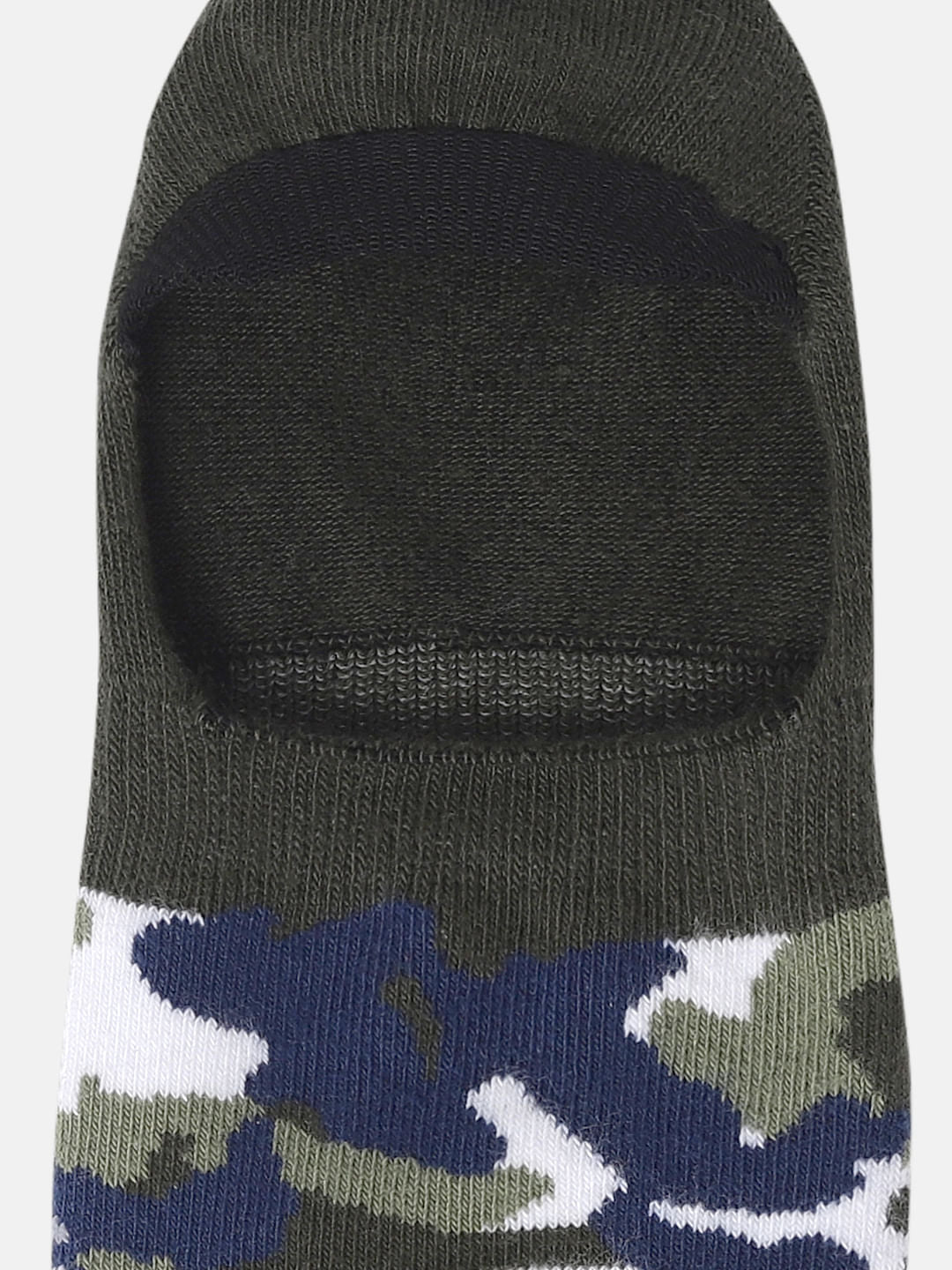 Pack of Two Camo Print No Show Socks