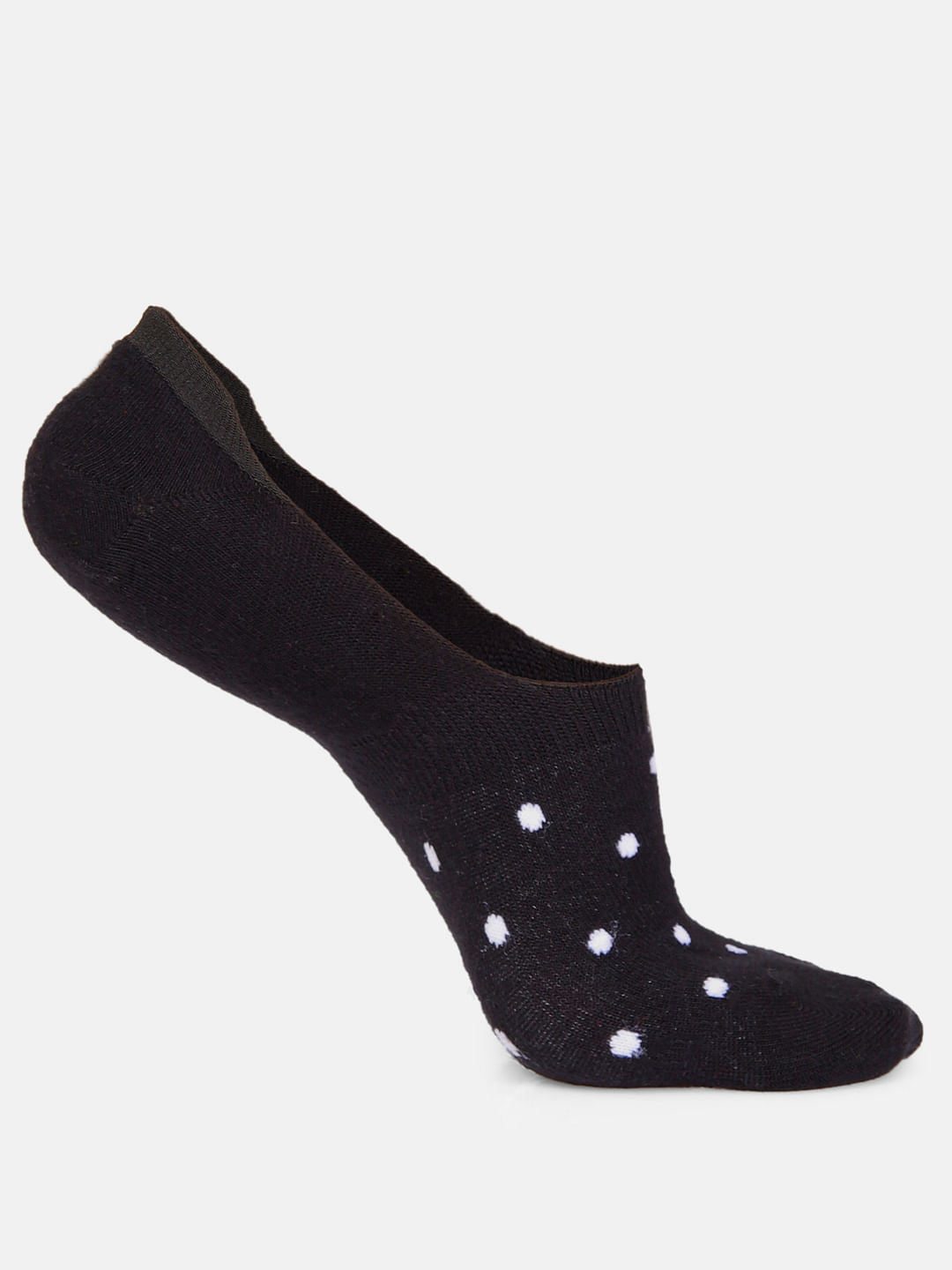 Pack of Three Monochrome No Show Socks