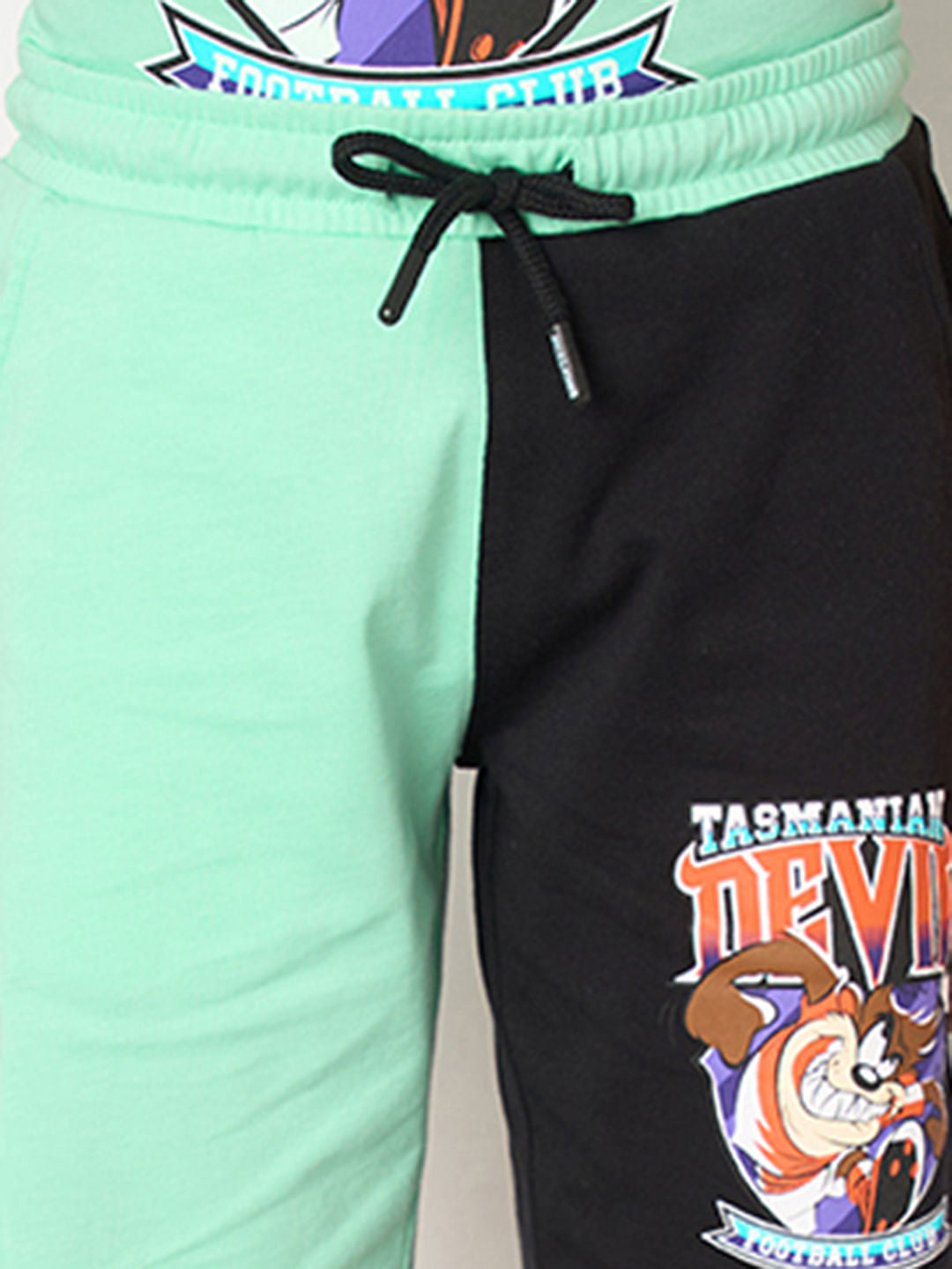Looney Tunes Black Tasmanian Devil Co-ord Set Shorts