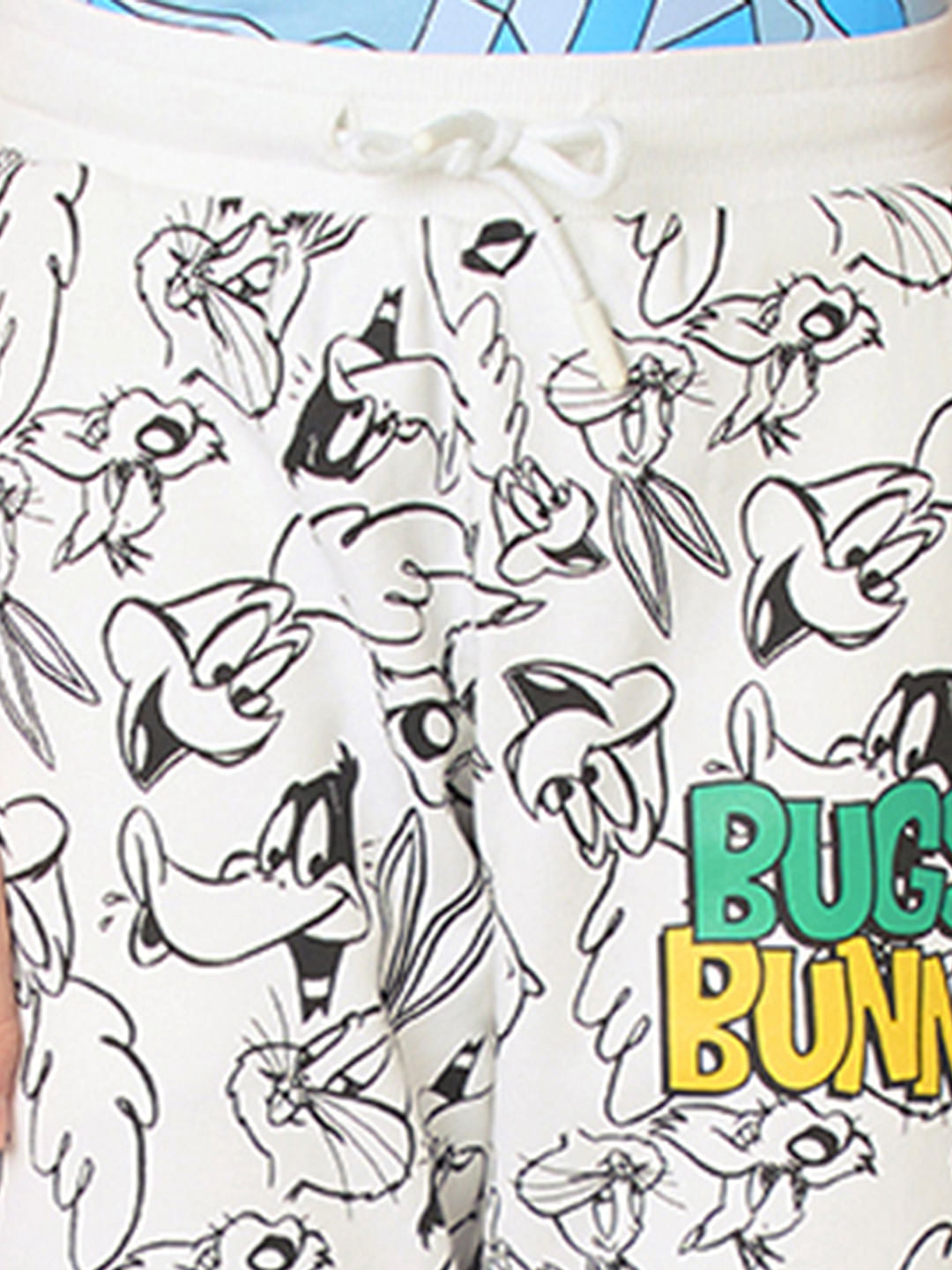 Looney Tunes White Printed Co-ord Set Sweatpants