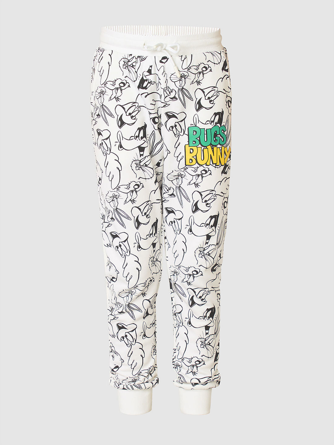 Looney Tunes White Printed Co-ord Set Sweatpants