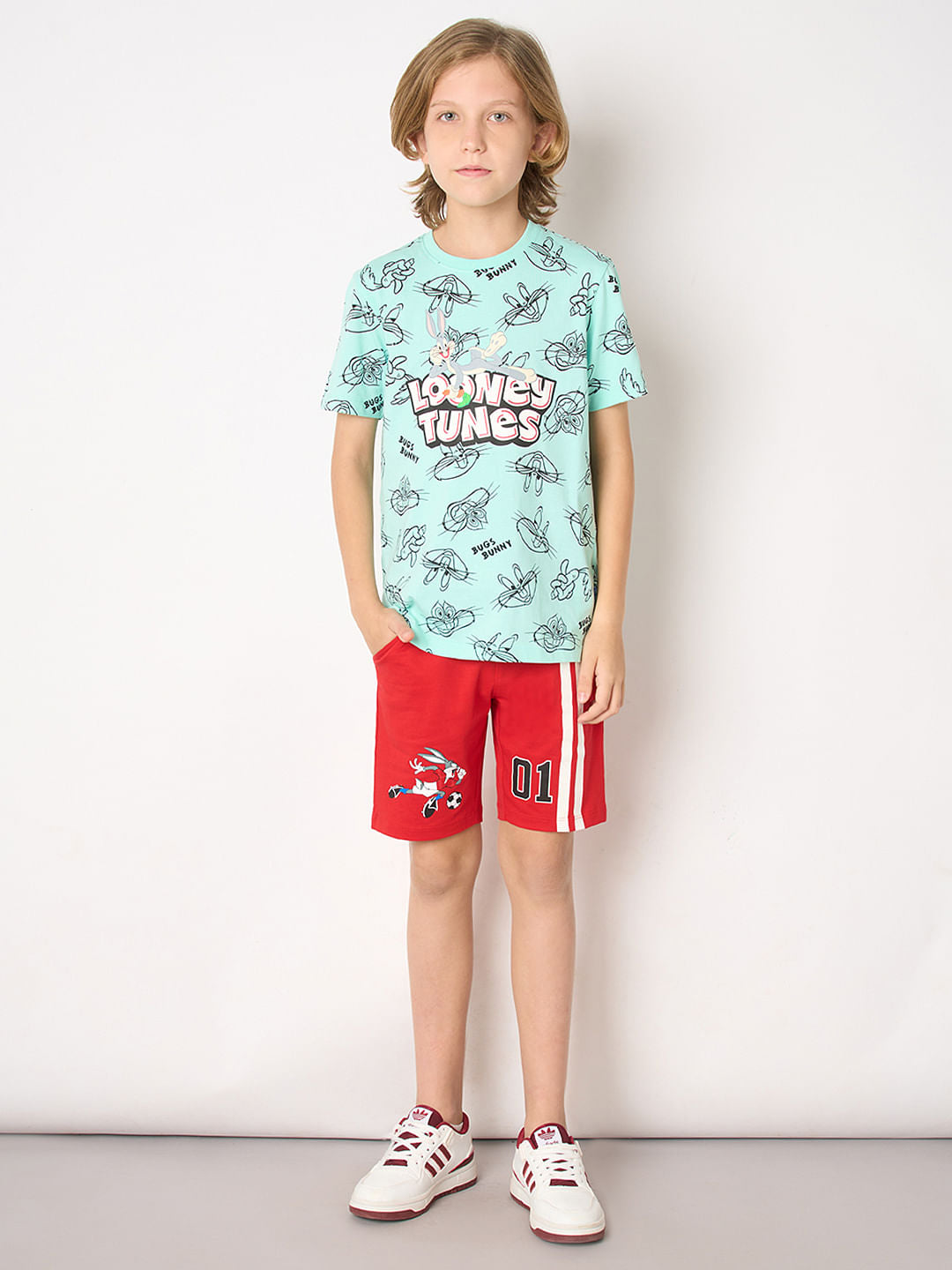 Looney Tunes Blue Bugs Bunny Print T-shirt