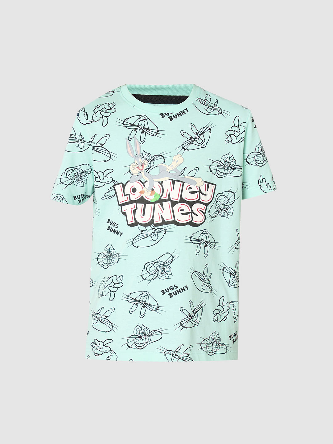 Looney Tunes Blue Bugs Bunny Print T-shirt