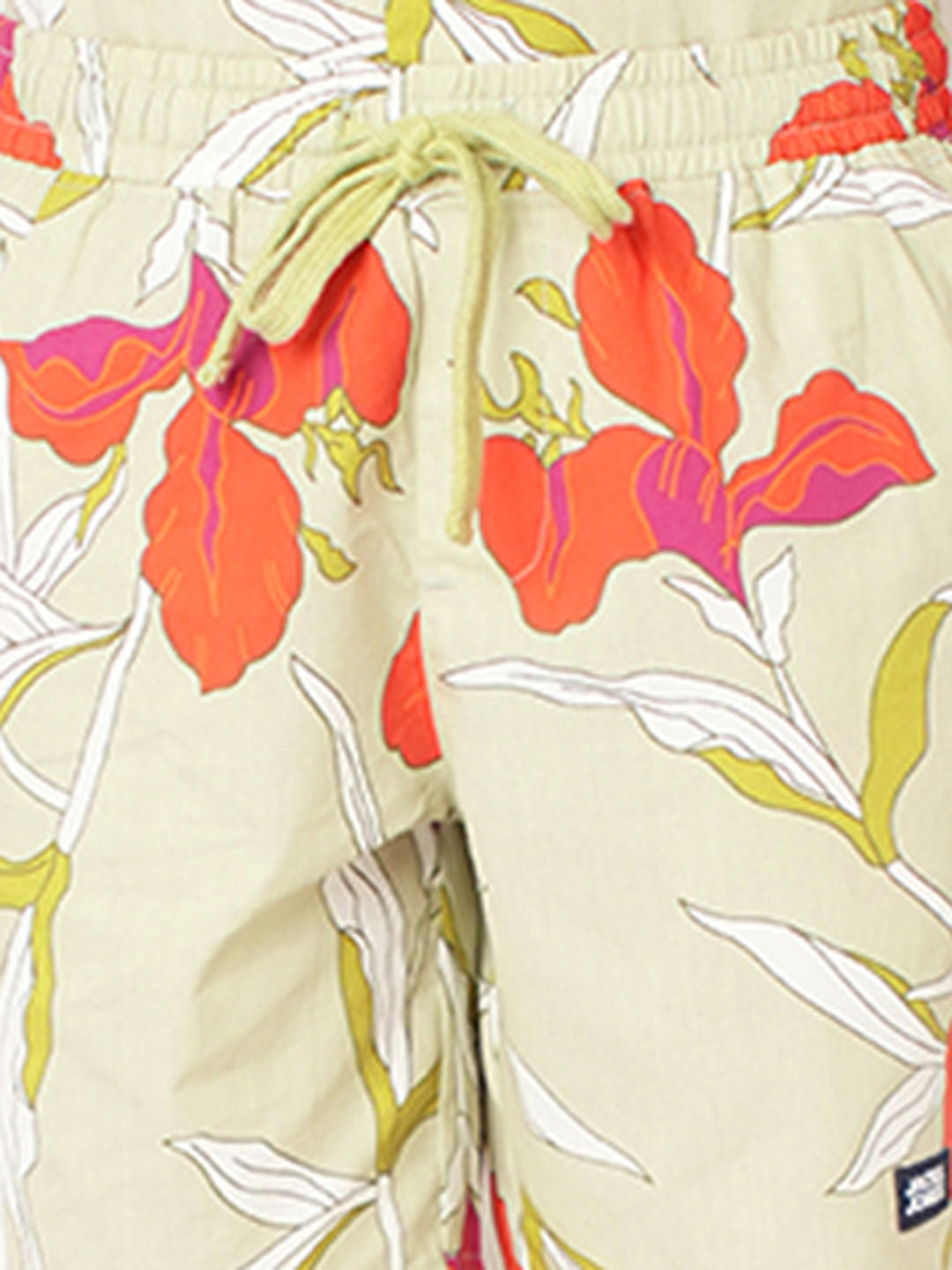 Boys Green Printed Co-ord Set Shorts