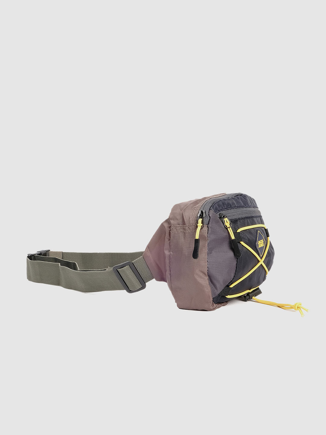 Navy Blue Colourblocked Bumbag