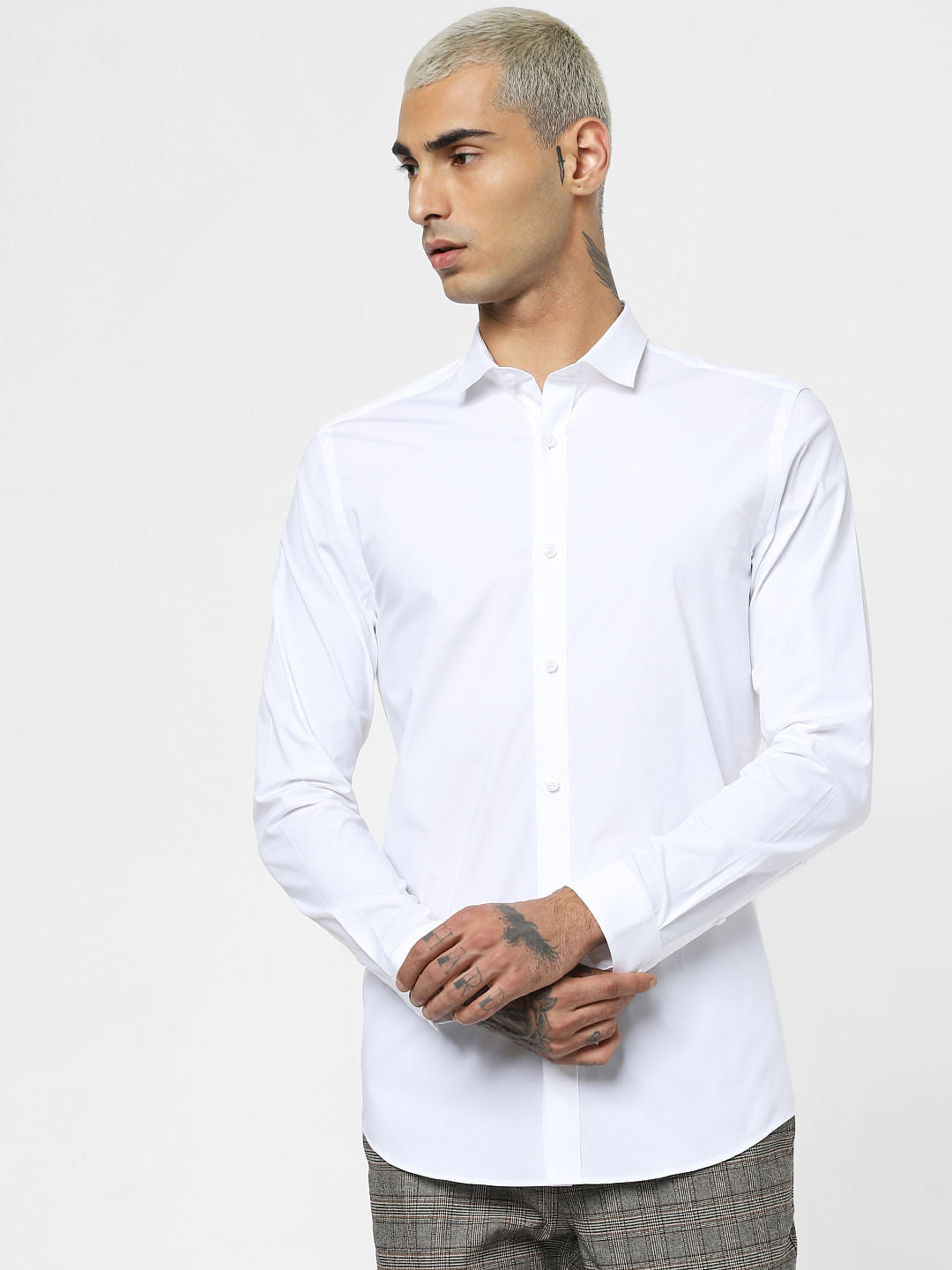 White Full Sleeves Shirt