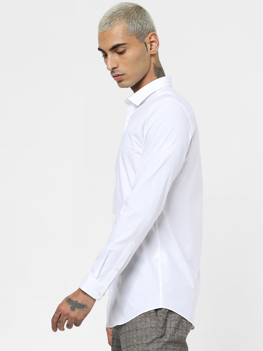 White Full Sleeves Shirt