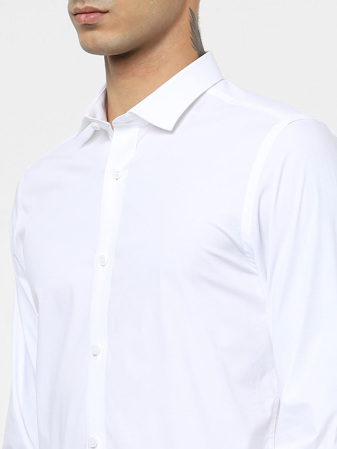 White Full Sleeves Shirt