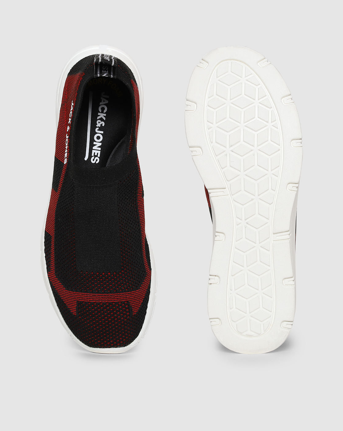 Maroon Slip On Sneakers