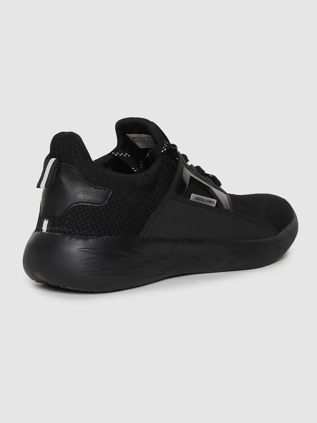Black Mesh Detail Sneakers