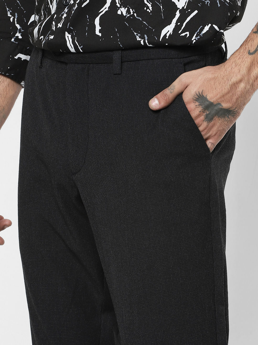 Dark Grey Slim Fit Pants