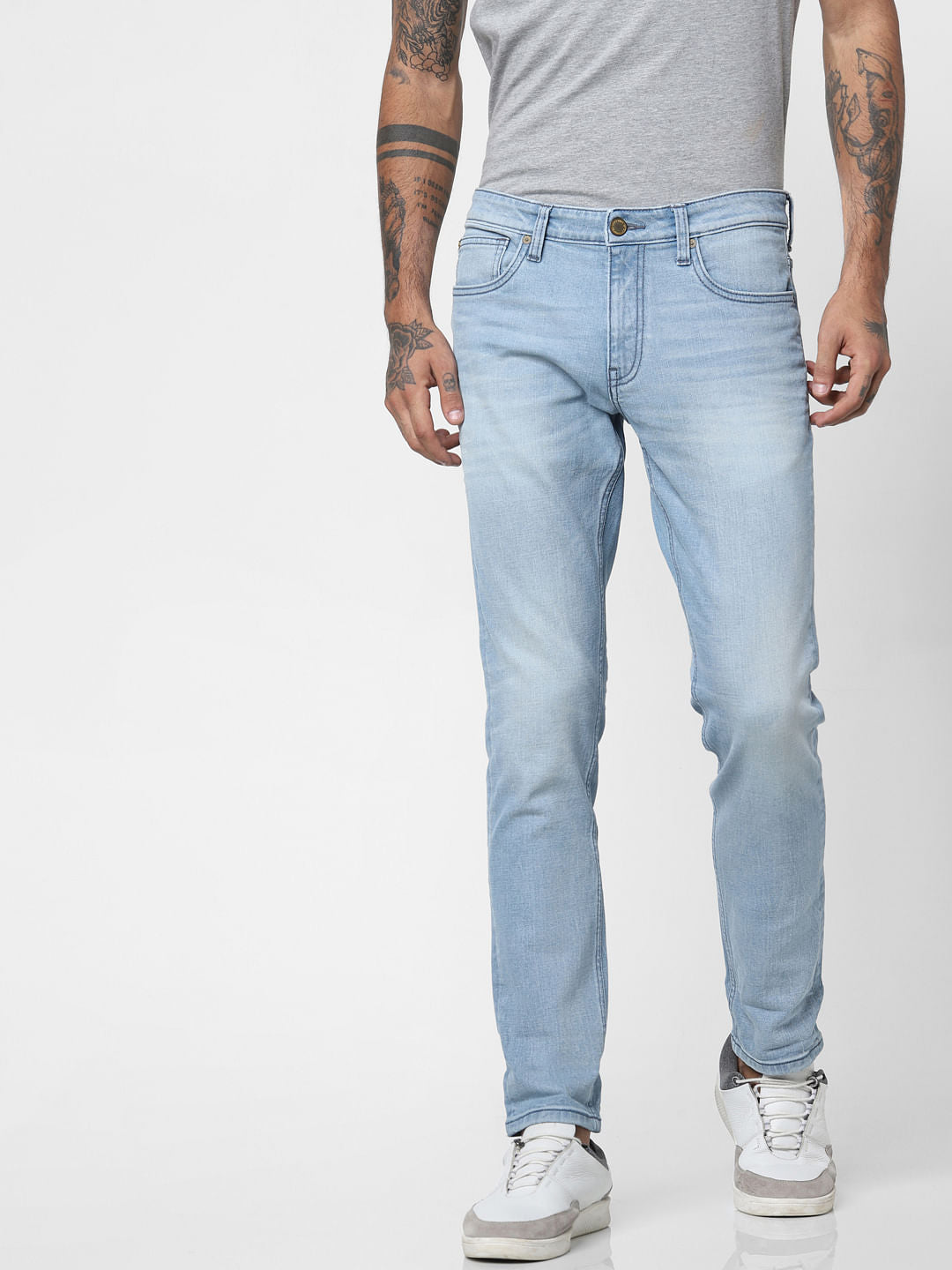 Light Blue Low Rise Glenn Slim Fit Jeans