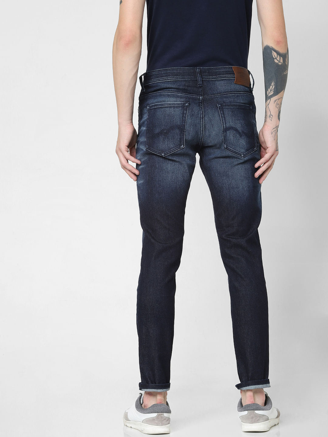 Dark Blue Low Rise Glenn Slim Fit Jeans