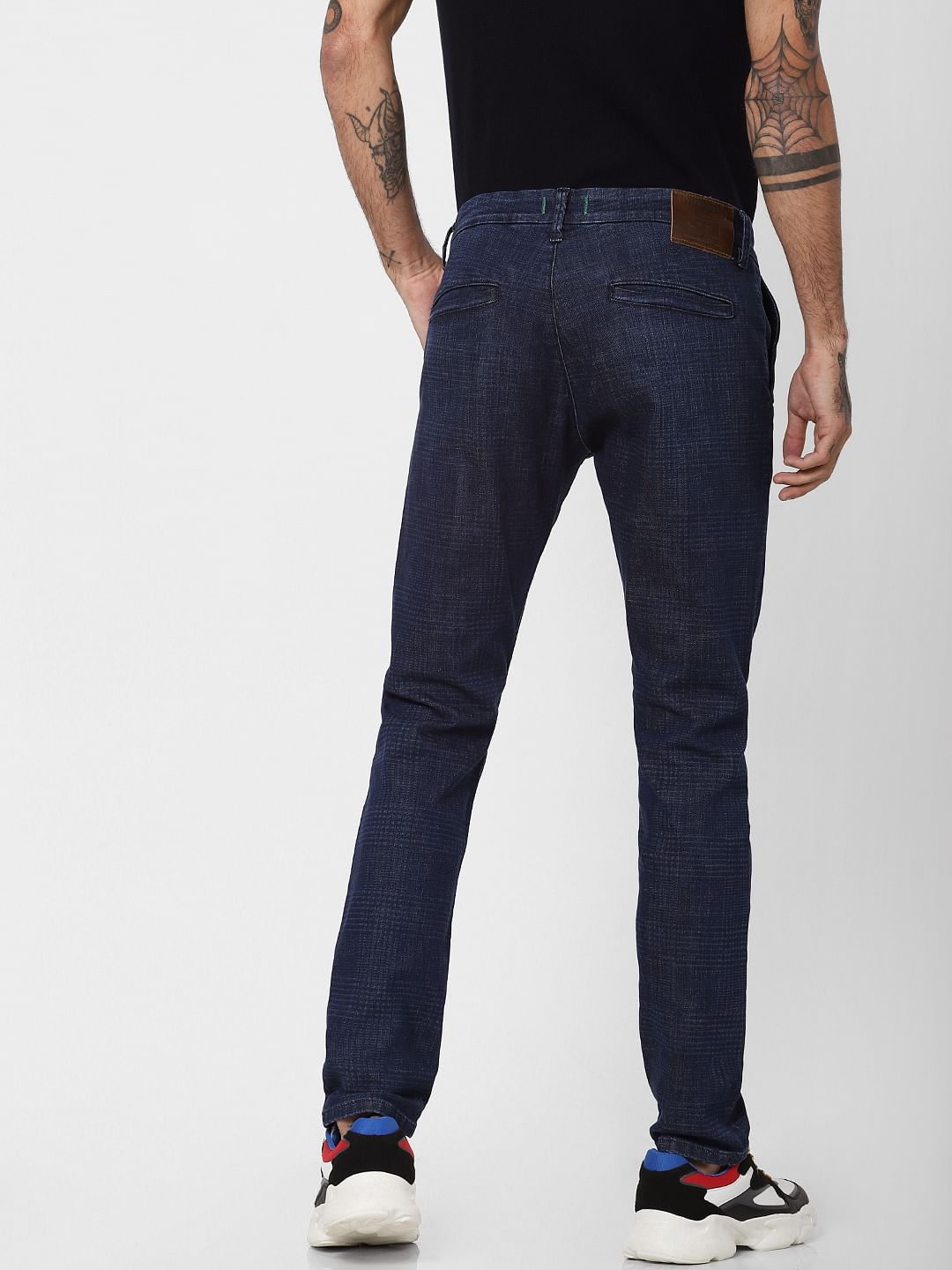 PROTECT Dark Blue Low Rise Tim Anti Fit Jeans