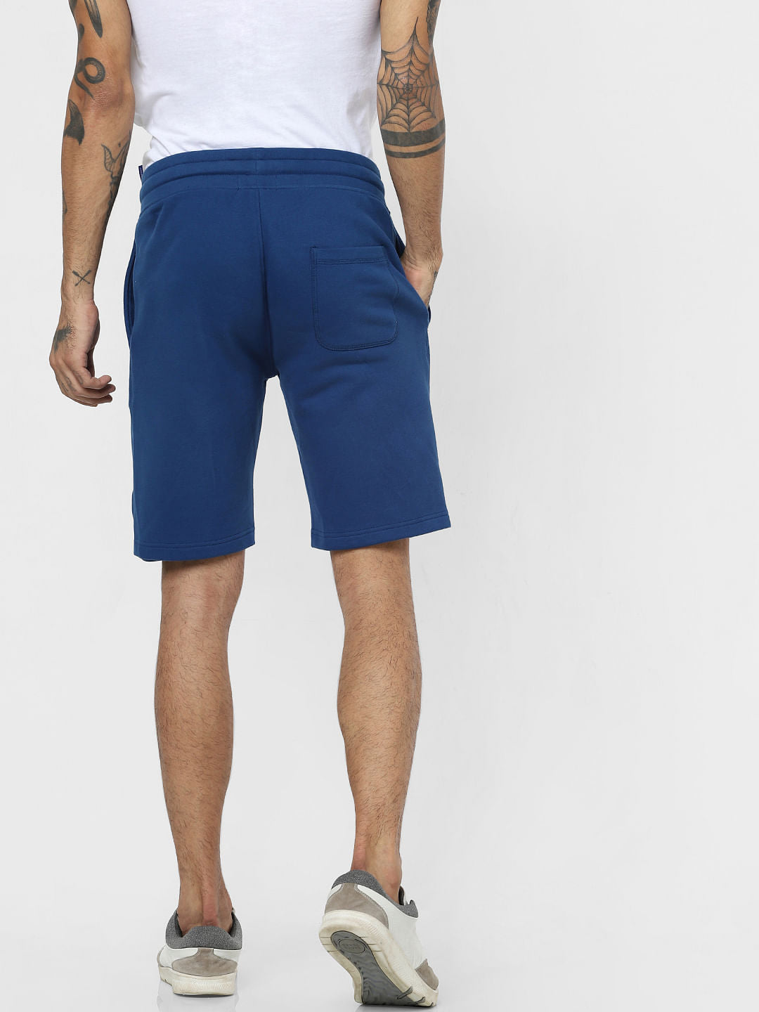 Blue Drawstring Sweatshorts