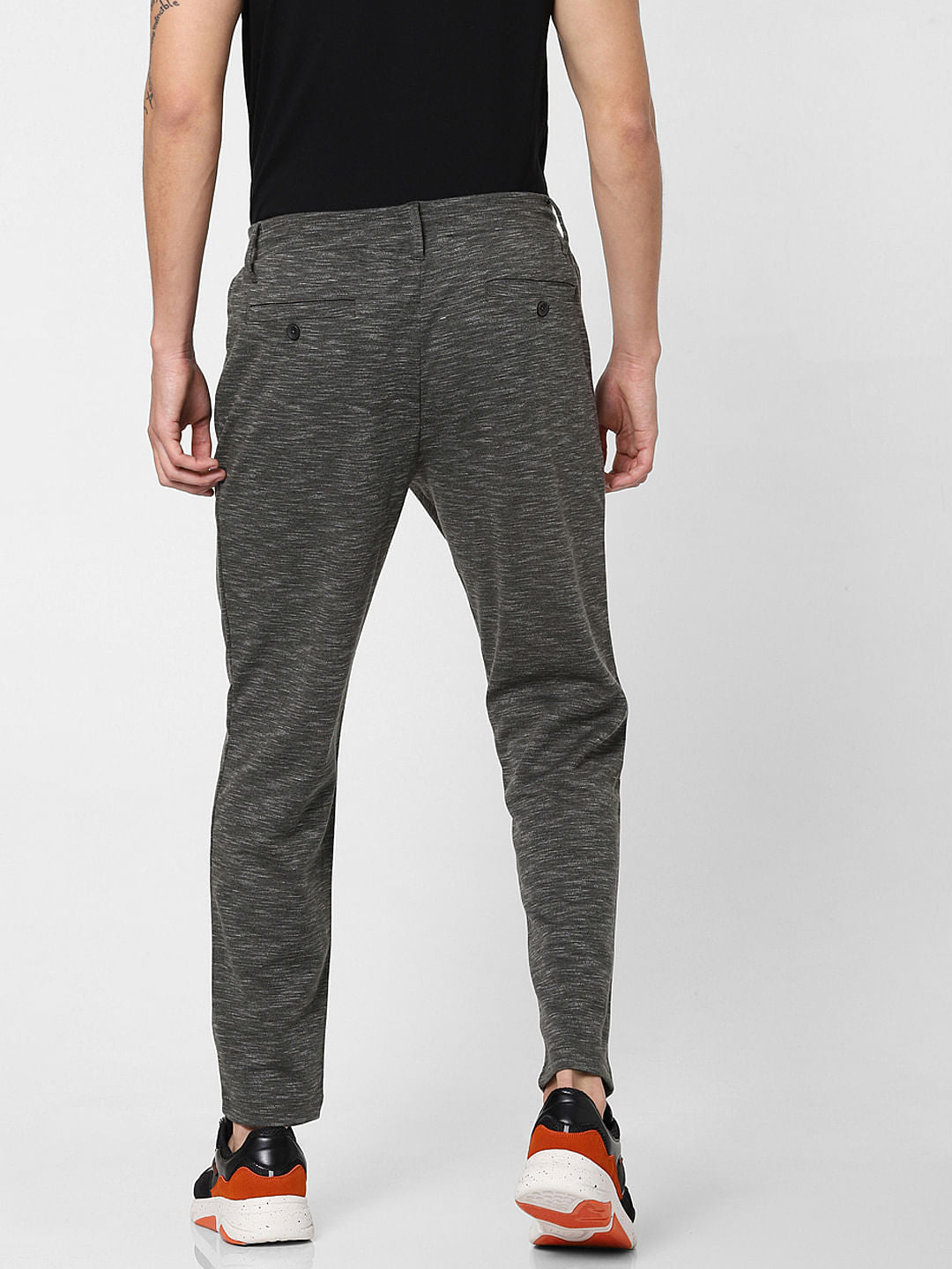 Green Mid Rise Printed Sweatpants