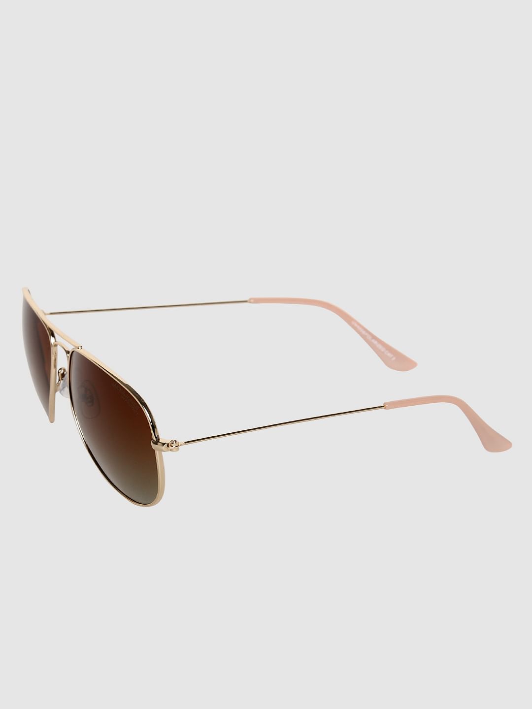 Brown Aviator Sunglasses