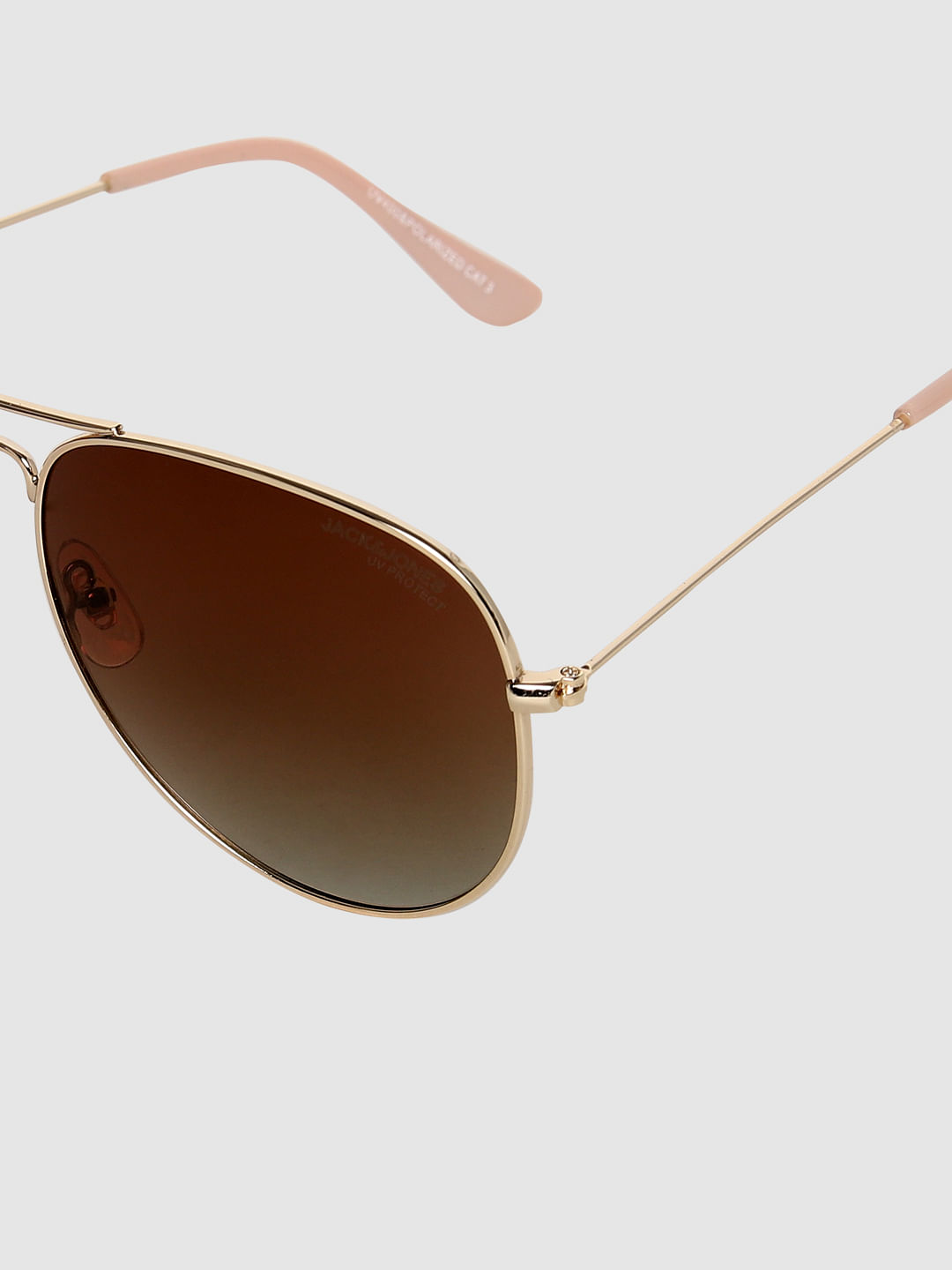 Brown Aviator Sunglasses